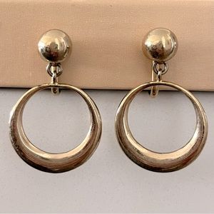 Vintage Napier gold-tone clip on earrings